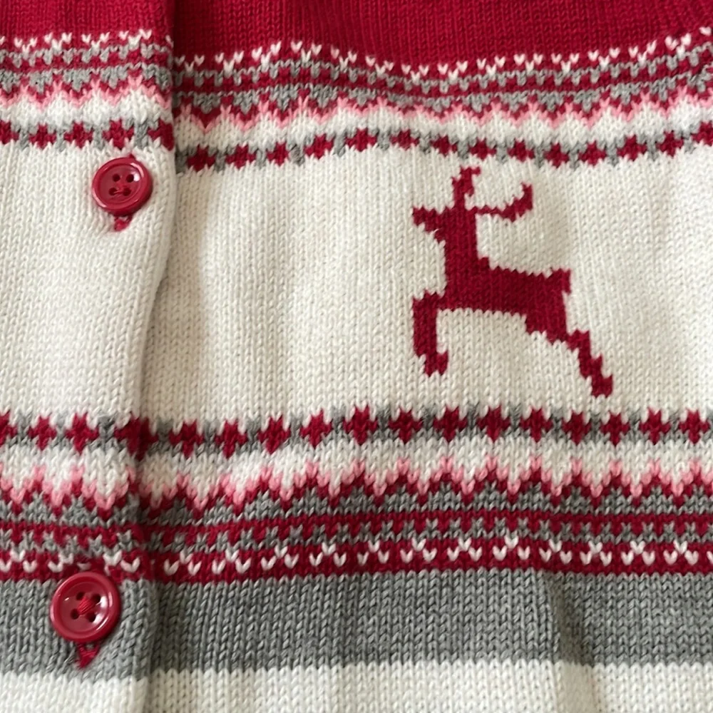 NWT 2014 Gymboree Outlet Reindeer Cardigan, Size S(5-6)